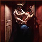 Famous Tango Paintings - Tango Rouge by Hamish Blakely